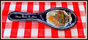 Hand painted ceramic spoon-Blue Mosque